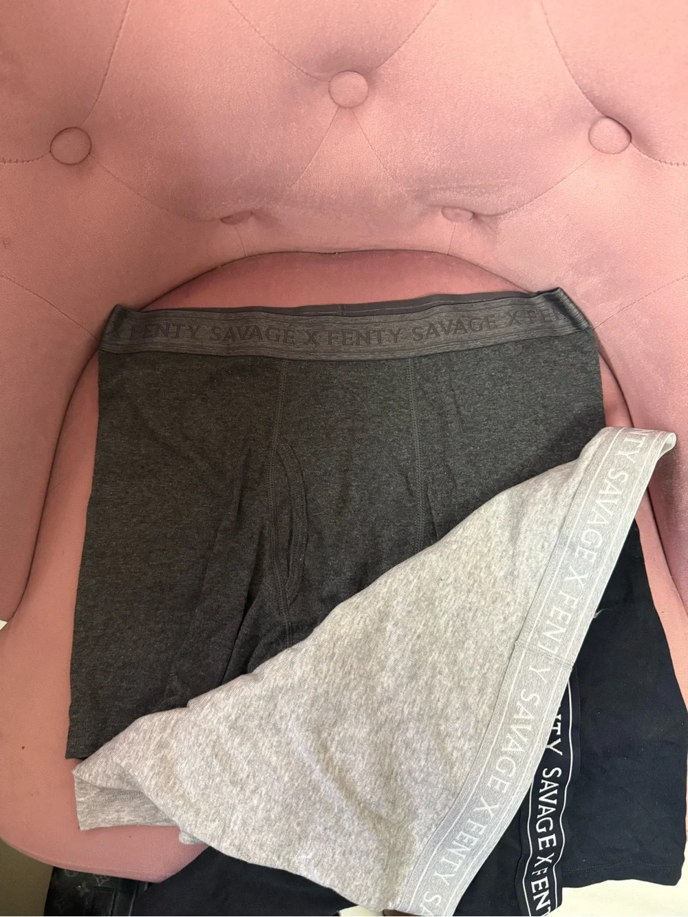 NEVER WORN!!! Savage X Fenty Men's Boxer Briefs - Black, Dark Gray, Light Gray